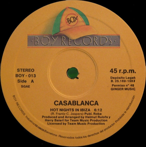 Casablanca - Hot Nights In Ibiza