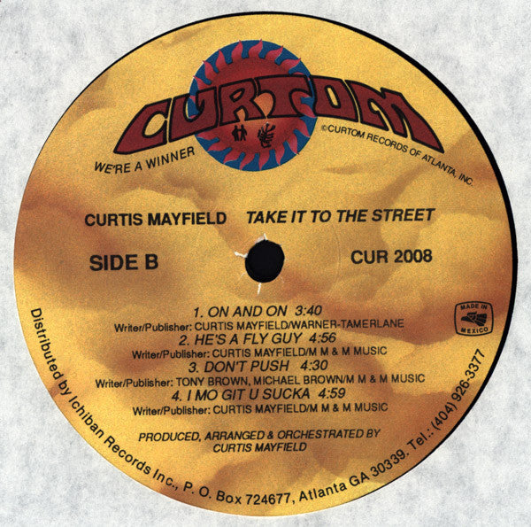 Curtis Mayfield - Take It To The Streets