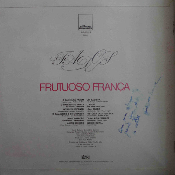 Frutuoso França - Fados
