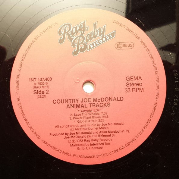 Country Joe McDonald - Animal Tracks