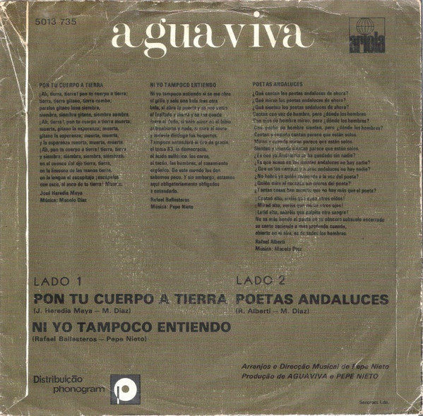 Aguaviva - Pon Tu Cuerpo A Tierra