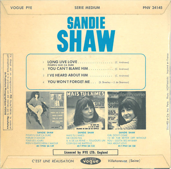 Sandie Shaw - Long Live Love