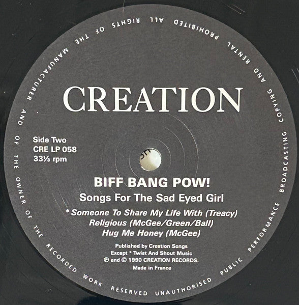 Biff Bang Pow! - Songs For The Sad Eyed Girl