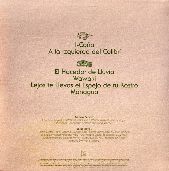 Jorge Reyes & Antonio Zepeda - A La Izquierda Del Colibrí