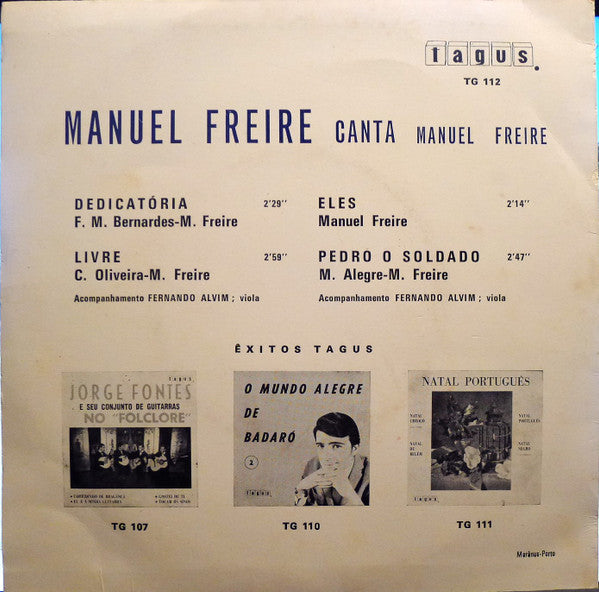 Manuel Freire - Canta Manuel Freire