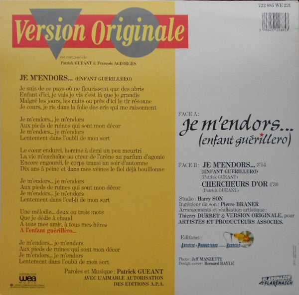 Version Originale - Je M'endors (Enfant Guérillero)