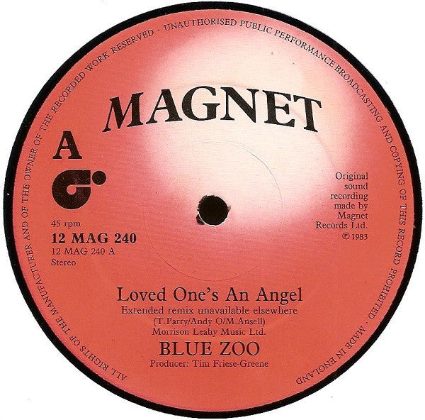 Blue Zoo - Loved One's An Angel