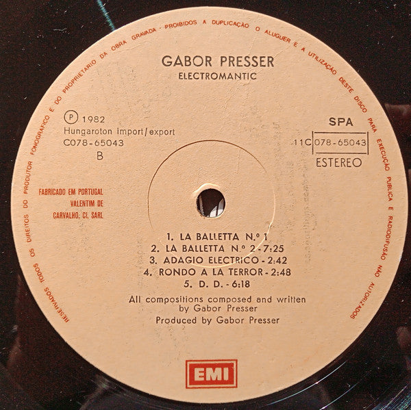 Gábor Presser - Electromantic