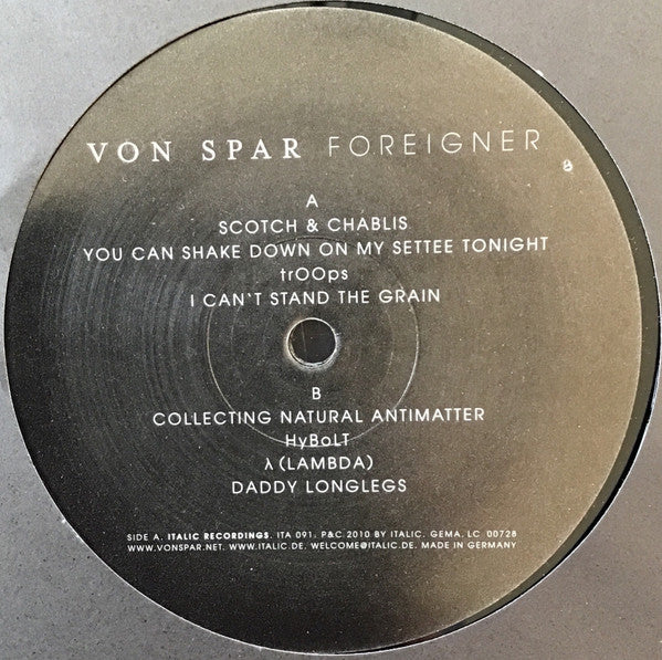 Von Spar - Foreigner