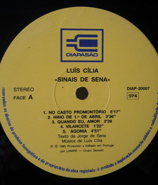 Luis Cilia - Sinais De Sena