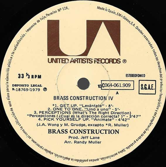 Brass Construction - Brass Construction IV