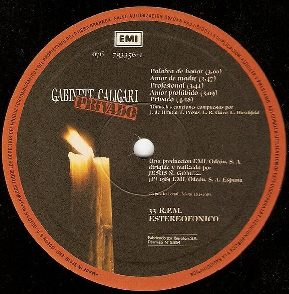 Gabinete Caligari - Privado