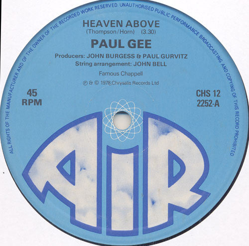 Paul Gee (2) - Heaven Above