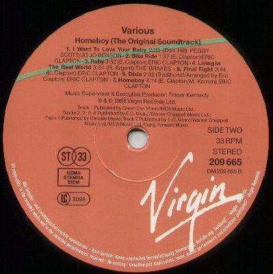 Various - Homeboy - The Original Soundtrack