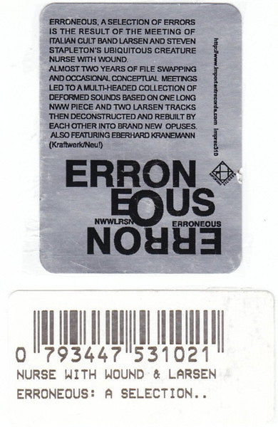Larsen - Erroneous, A Selection Of Errors