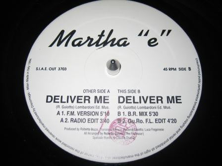 Martha "E" - Deliver Me