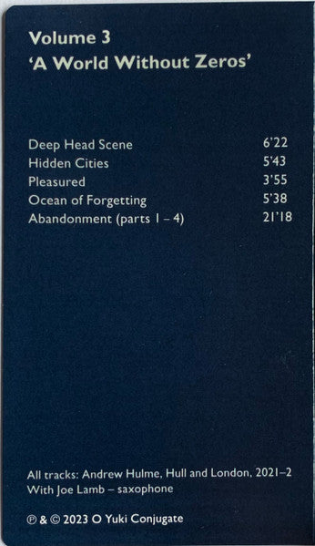 O Yuki Conjugate - A Tension Of Opposites Vols 3 & 4