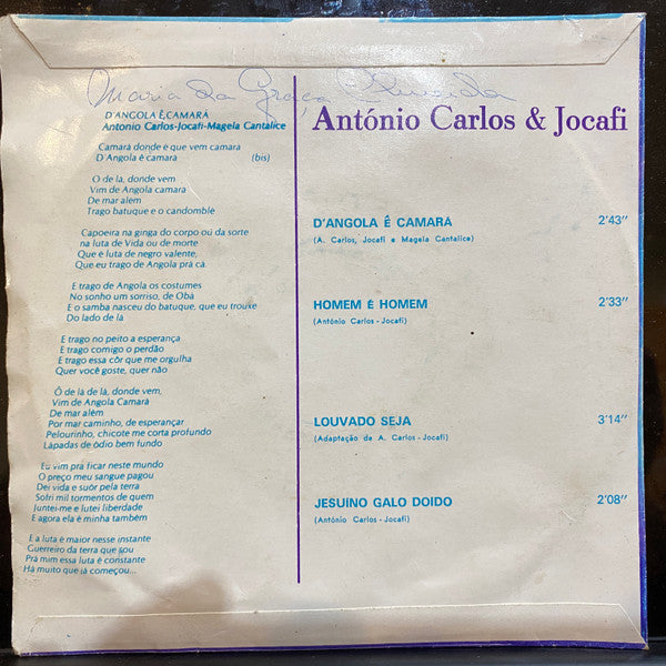 Antonio Carlos E Jocafi - D`Angola ê Camará