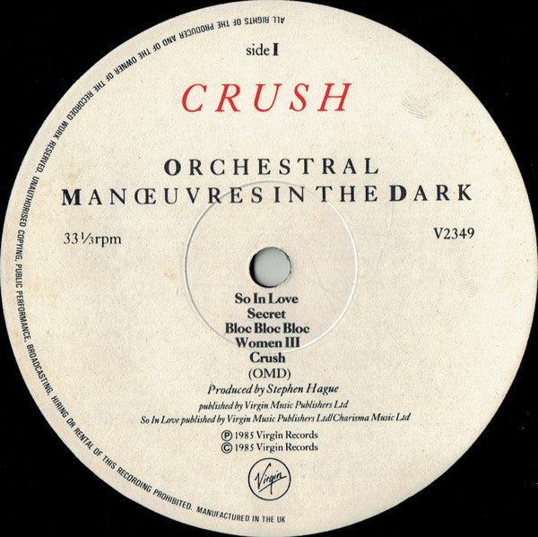Orchestral Manoeuvres In The Dark - Crush