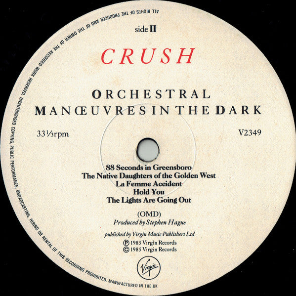 Orchestral Manoeuvres In The Dark - Crush