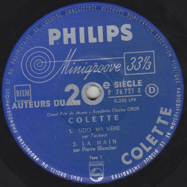 Colette (5) - Sido, Ma Mère / La Main / Poum / La Maison De Claudine