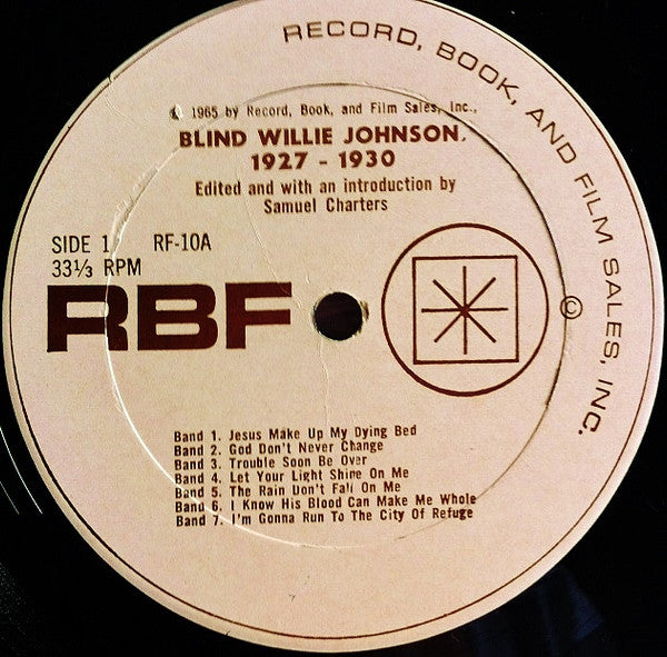 Blind Willie Johnson - Blind Willie Johnson 1927-1930