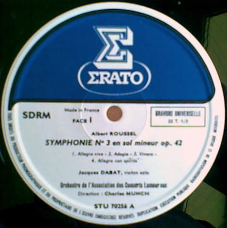 Albert Roussel, Orchestre De L'Association Des Concerts Lamoureux, Charles Munch - Symphonies Nos. 3 & 4