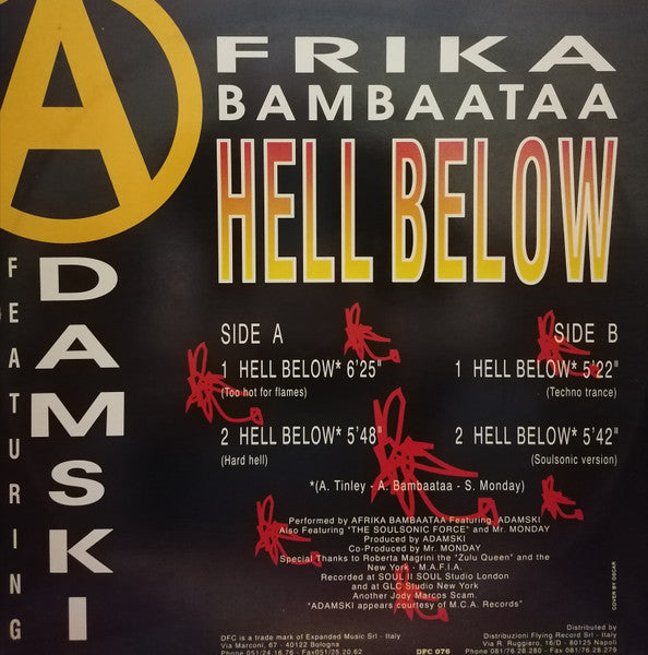 Afrika Bambaataa ,Featuring Adamski - Hell Below