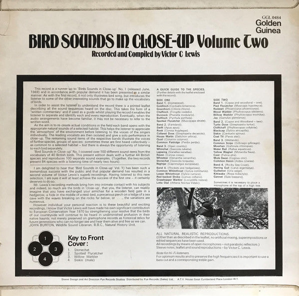 Victor C. Lewis - Bird Sounds In Close-Up Volume Two