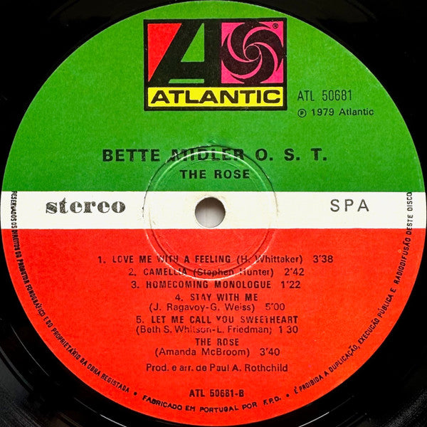 Bette Midler - The Rose - Banda Sonora Original