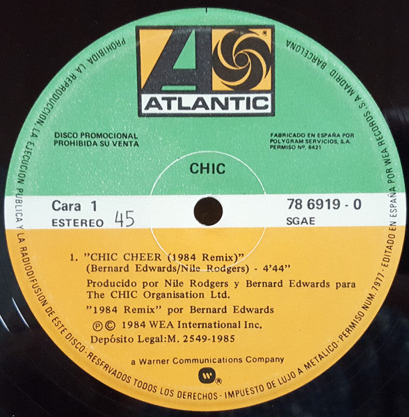 Chic - Chic Cheer (1984 Mix By Bernard Edwards)