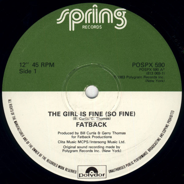The Fatback Band - The Girl Is Fine (So Fine)