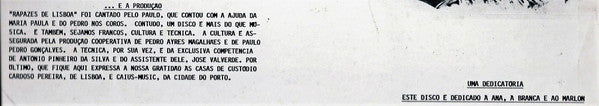 Paulo Gonçalves - Rapazes de Lisboa