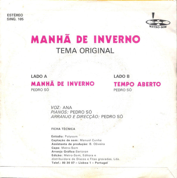 Pedro Só, Ana (40) - Manhã De Inverno