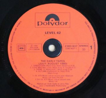 Level 42 - The Early Tapes · July/Aug 1980