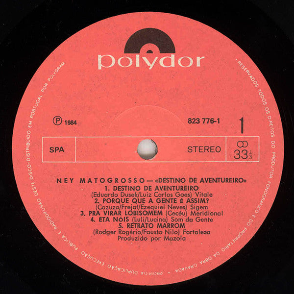 Ney Matogrosso - Destino De Aventureiro