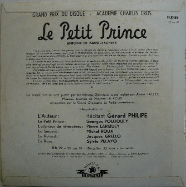 Antoine De Saint-Exupéry - Le Petit Prince