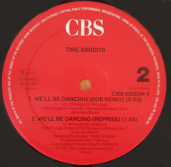 Time Bandits - We'll Be Dancing (Club Remix)