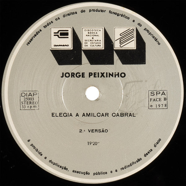 Jorge Peixinho - Elegia A Amílcar Cabral