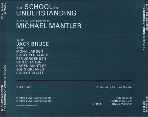 Michael Mantler - The School Of Understanding