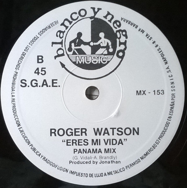 Roger Watson (3) - Eres Mi Vida (Panamá Special Remix)