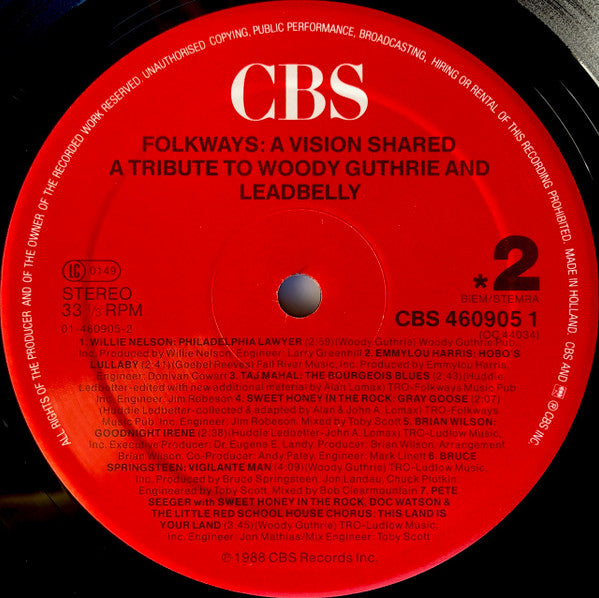 Various - A Vision Shared (A Tribute To Woody Guthrie And Leadbelly)