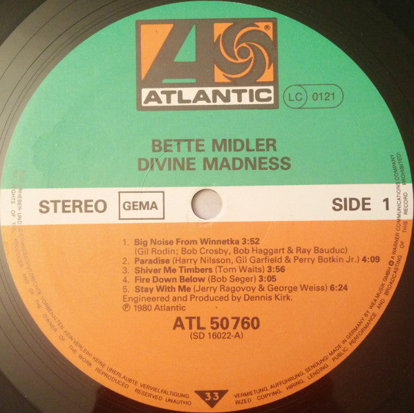 Bette Midler - Divine Madness
