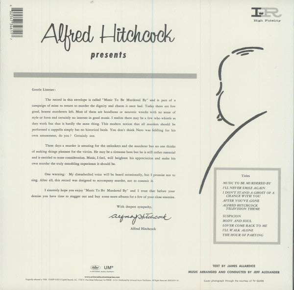 Alfred Hitchcock - Presents Music To Be Murdered By