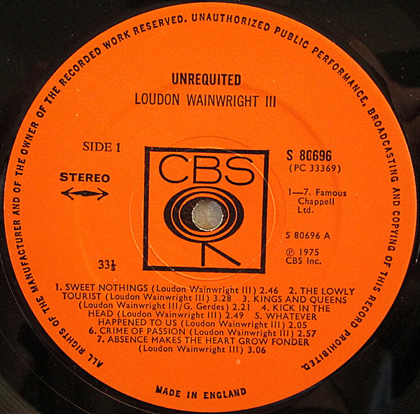 Loudon Wainwright III - Unrequited