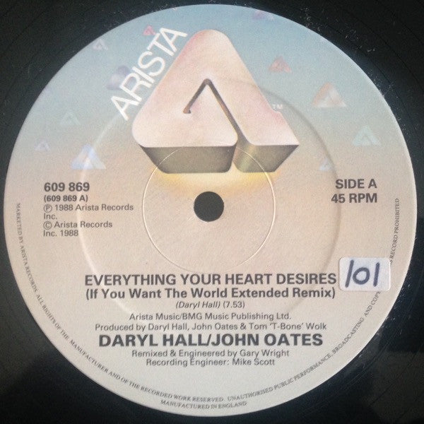 Daryl Hall & John Oates - Everything Your Heart Desires (Extended Remix)