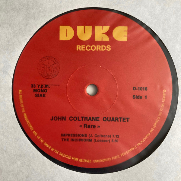 The John Coltrane Quartet - Rare