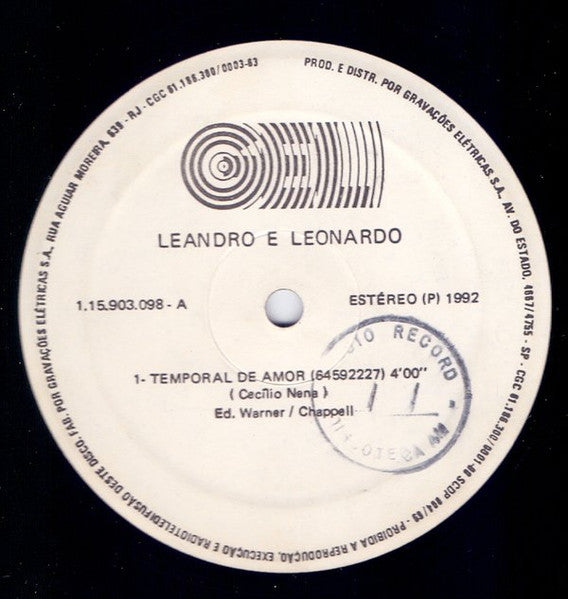 Leandro & Leonardo - Temporal De Amor