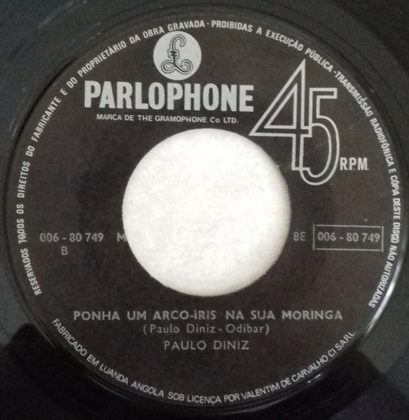 Paulo Diniz - Quero Voltar P'ra Bahia / Ponha Um Arco-Iris Na Sua Moringa