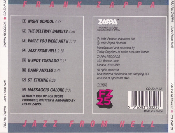 Frank Zappa - Jazz From Hell